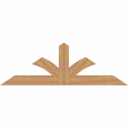 Ekena Millwork Richland Smooth Timber Gable Bracket, Western Red Cedar, 72"W x 24"H x 3 1/2"D x 5 1/2"F, 8/12 Pitch GBW072X24X0406RIC00SWR
